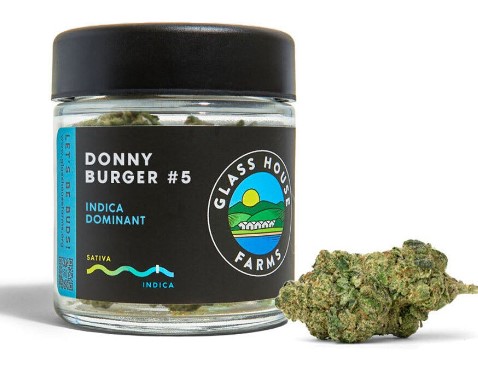Photograph of product: Glass House Farms Donny Burger #5 Indica Hybrid Flower - 3.5g