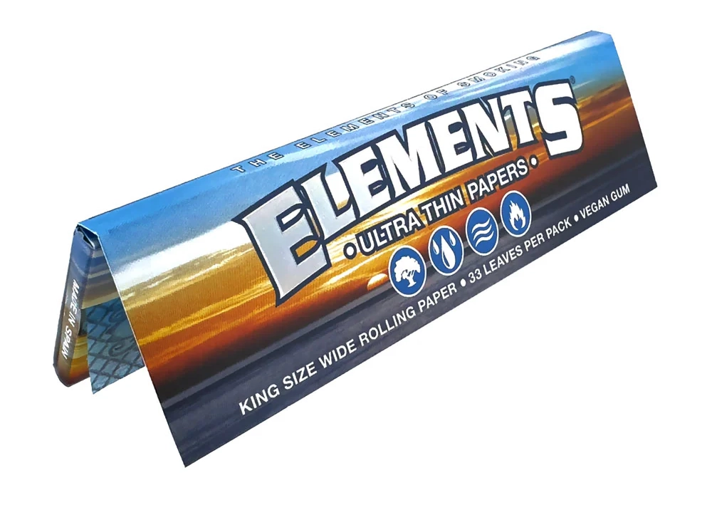 Photograph of product: ELEMENTS - Papers - King Size Wide - Ultra Thin - 33pk