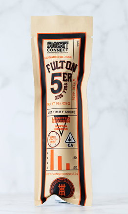 Photograph of product: Sunset Connect | Willie Haze 1g Preroll   1 G