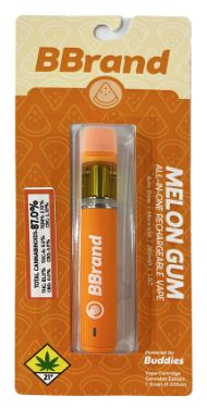 Photograph of Product: Melon Gum Flavored Distillate Disposable | 1g