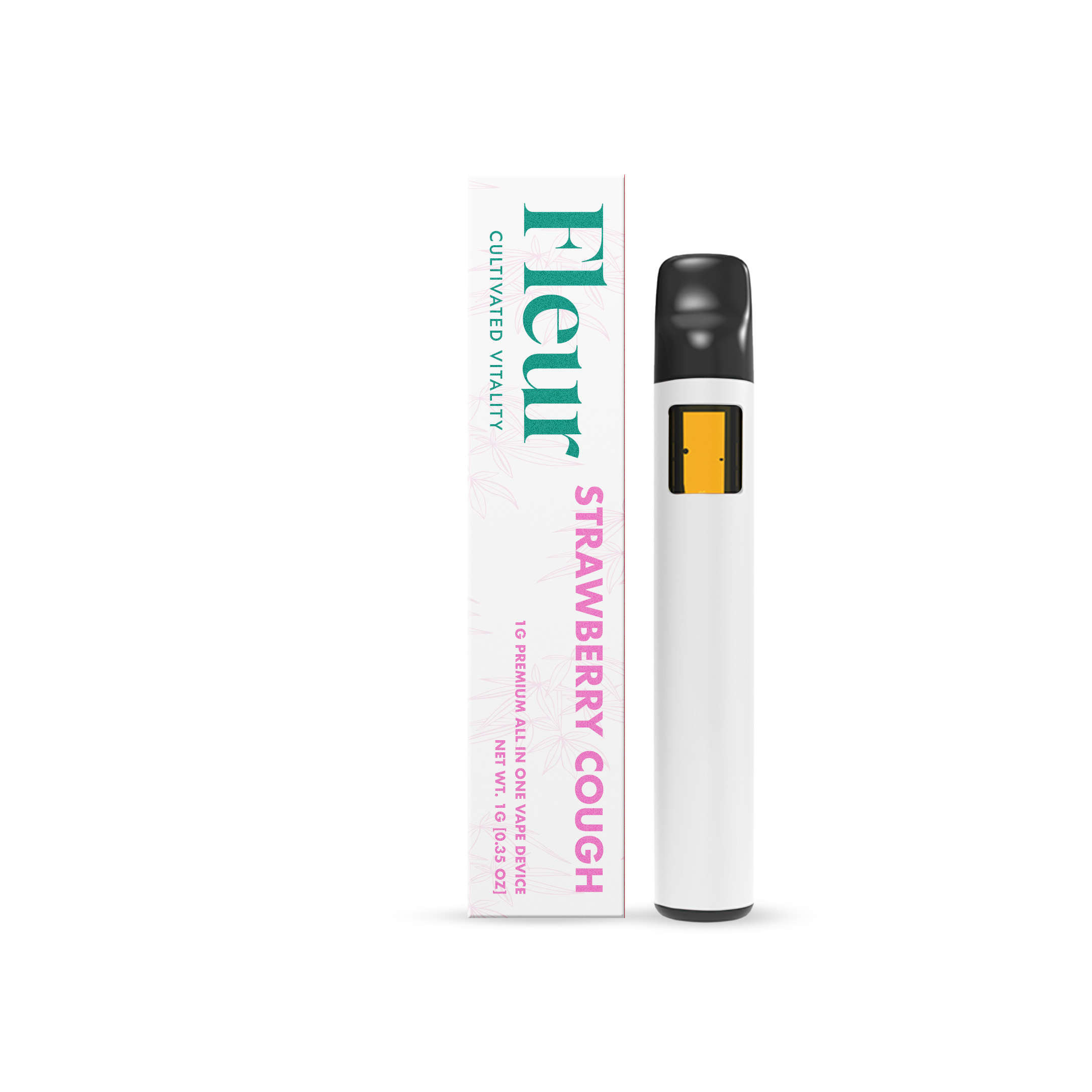 Photograph of product: Fleur Strawberry Cough AIO Vape 1g