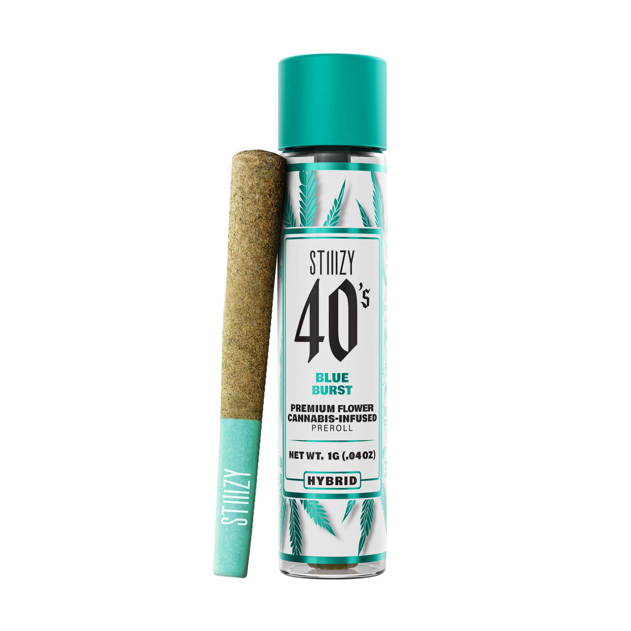 Photograph of product: Blue Burst 40's Infused Pre-Roll