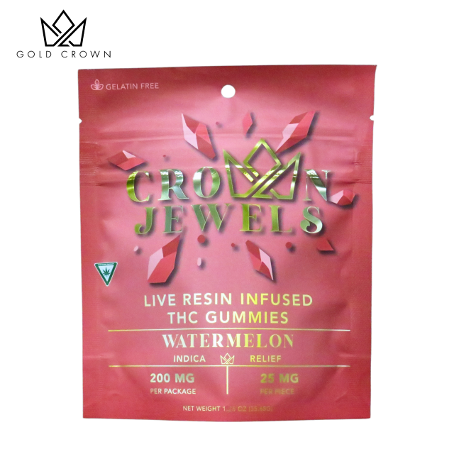 Photograph of product: Crown Jewel - Watermelon Nerds 200mg Gummies