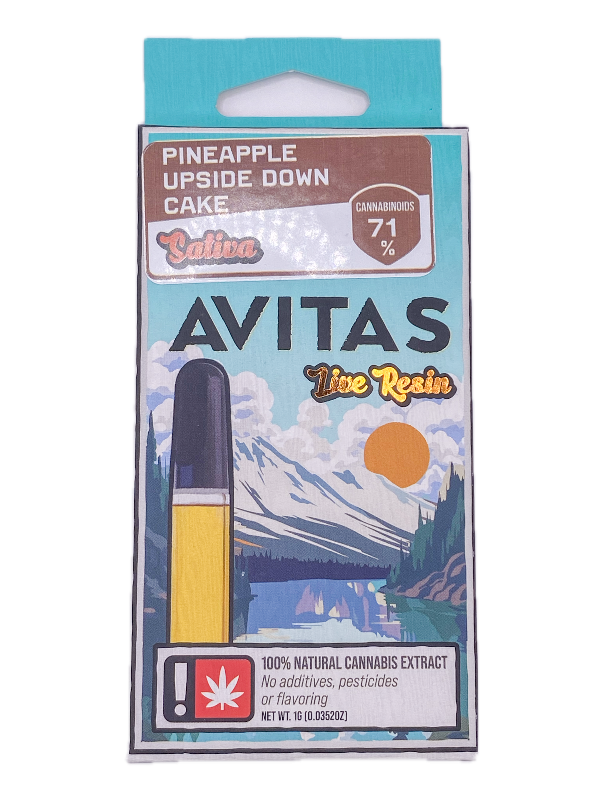 Photograph of product: AVITAS - VAPE LIVE RESIN - 1G - Oui'd - PINEAPPLE UPSIDE DOWN CAKE