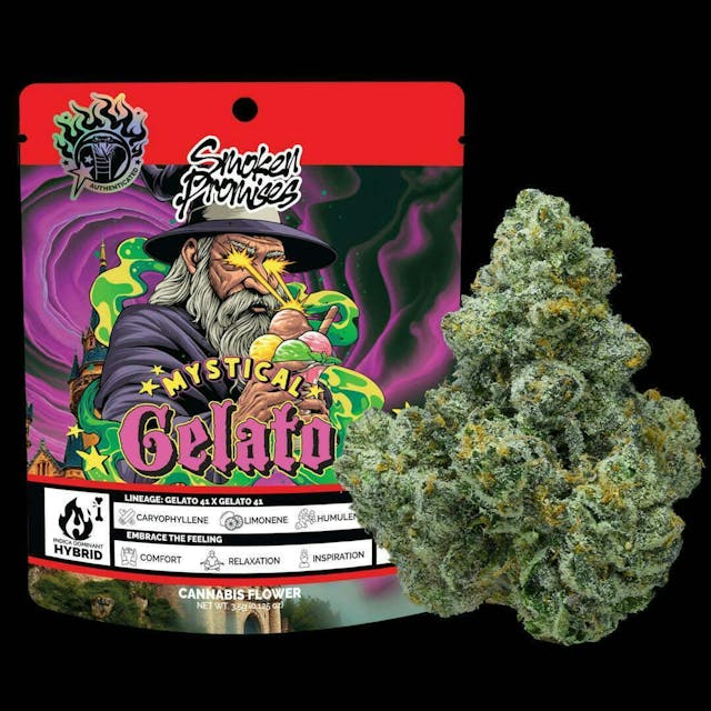 Photograph of product: Mystical Gelato | 3.5g Flower