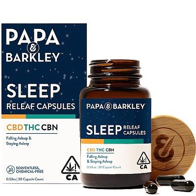 Photograph of product: [Papa & Barkley] CBD:TH-oui:CBN Soft Gels - 30ct - 