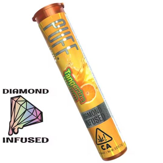 Photograph of product: DIAMOND INFUSED PRE ROLL - 1G - Oui'd - TANGERINE DREAM