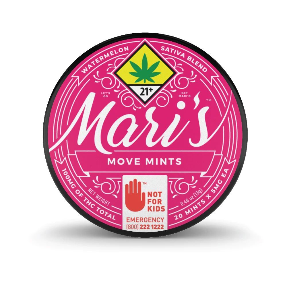 Photograph of product: Watermelon Move Sugar Free Mints | 100mg