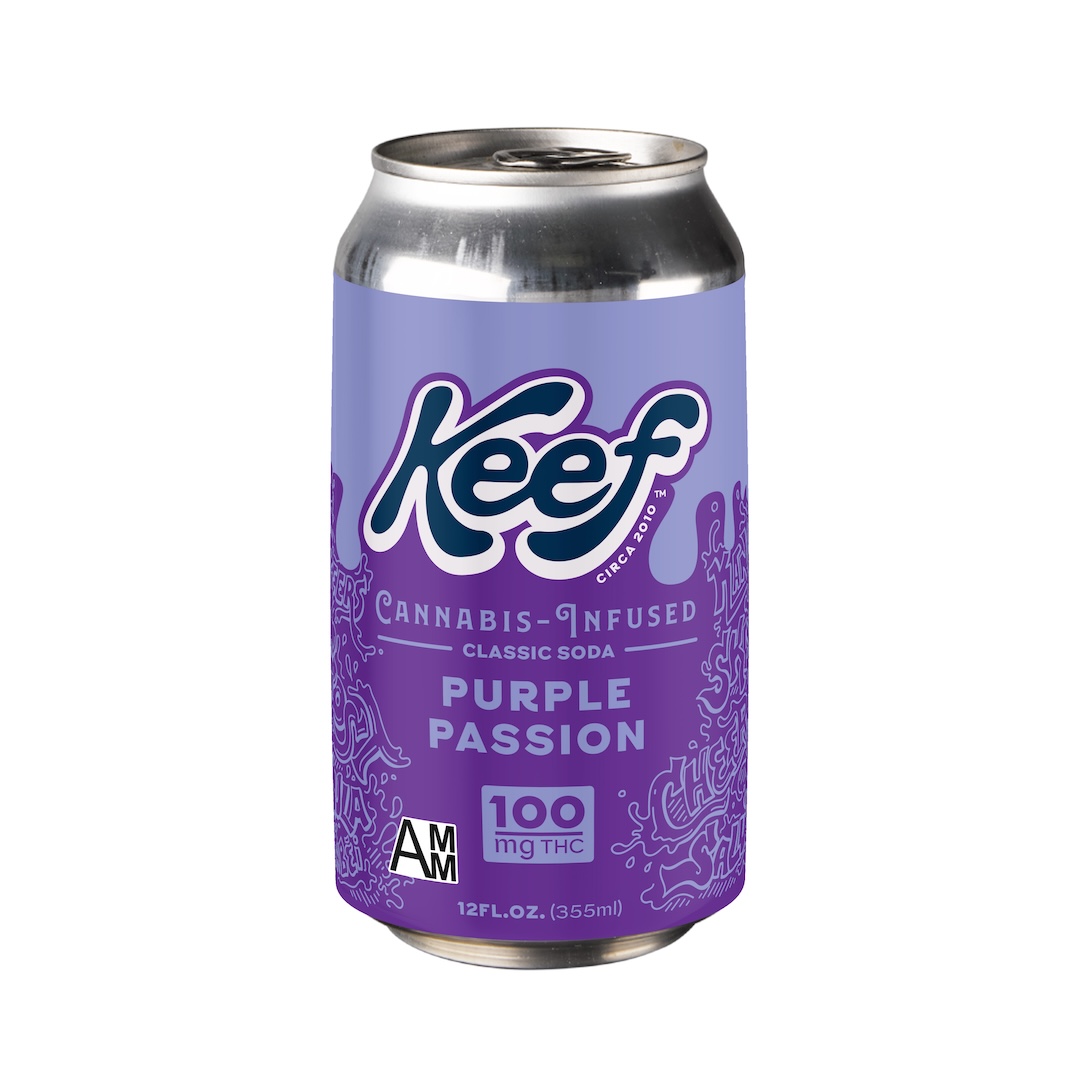 Photograph of product: Keef - Edible - Beverage - Purple Passion - Hybrid - 100MG