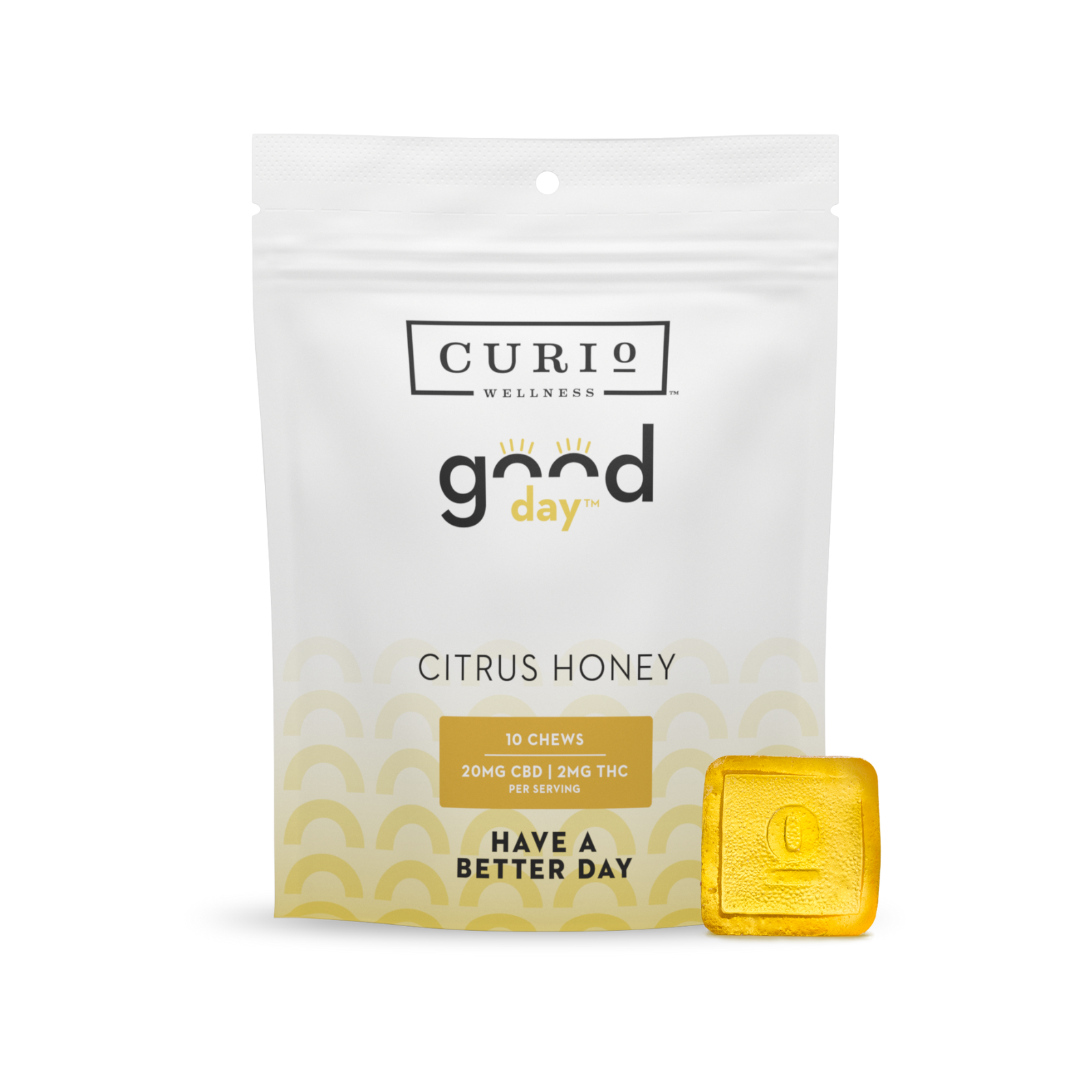 Photograph of product: Good Day Citrus Honey Chews- | 20mg CBD | 2mg TH-oui