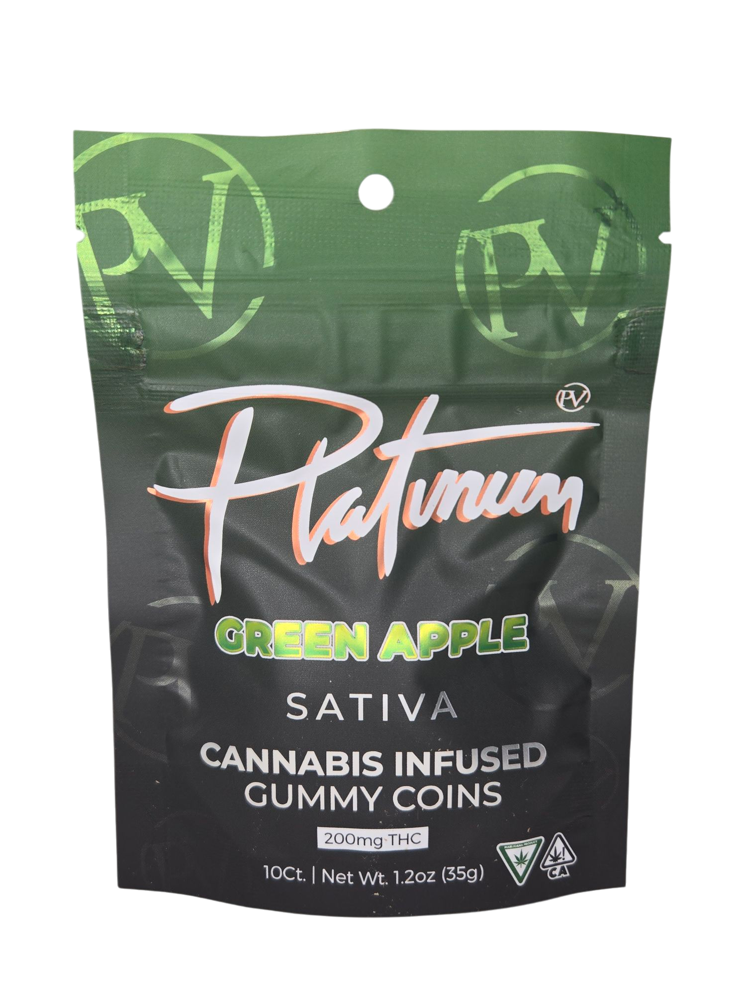 Photograph of product: Green Apple | 200mg Gummy Coins