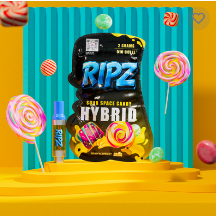 Photograph of product: RIPZ - Sour Space Pebbles - Cart