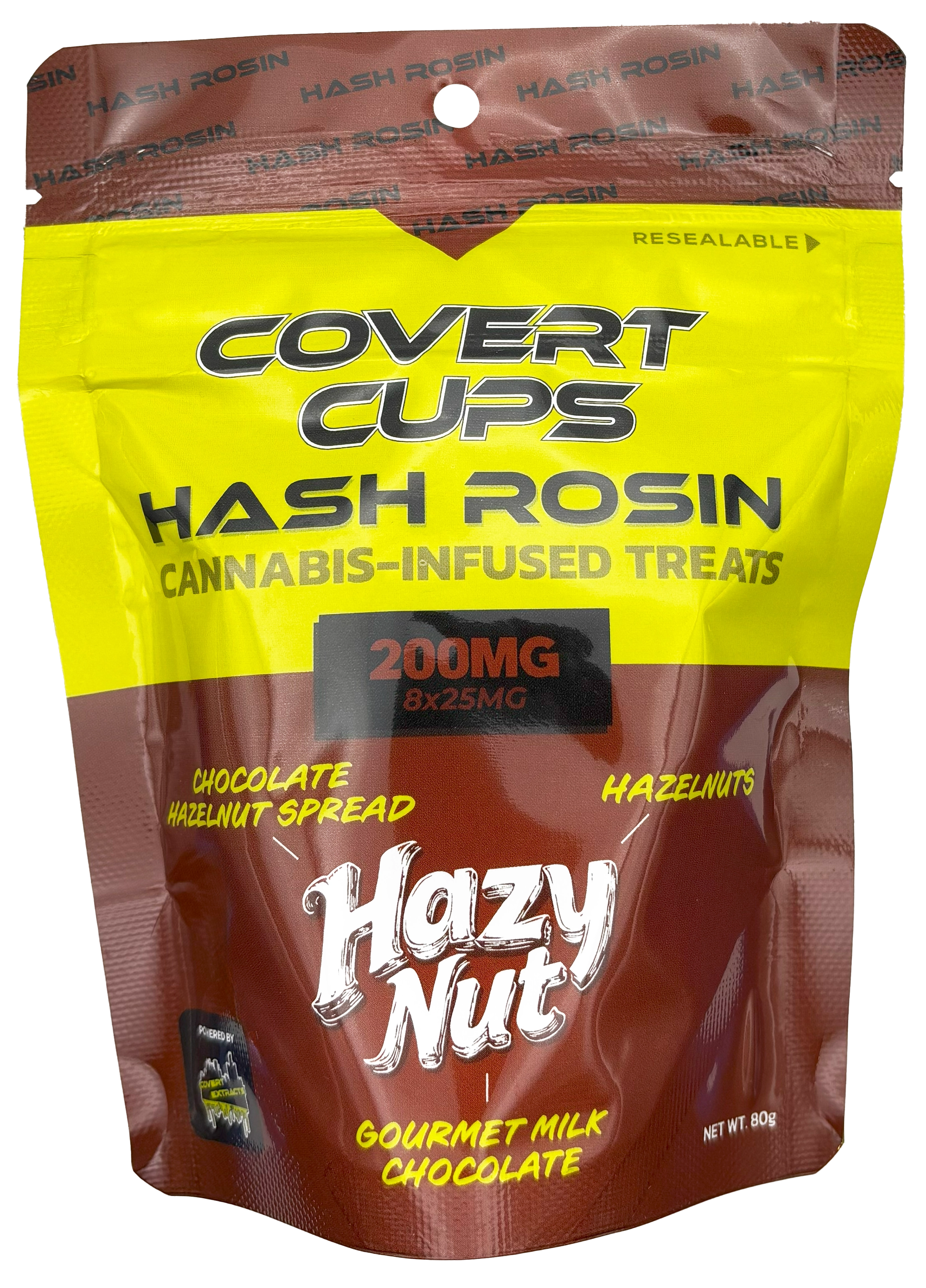 Photograph of product: Covert Cups | Hazy Nut | Chocolate au chocolat Rosin Edible | 200mg TH-oui