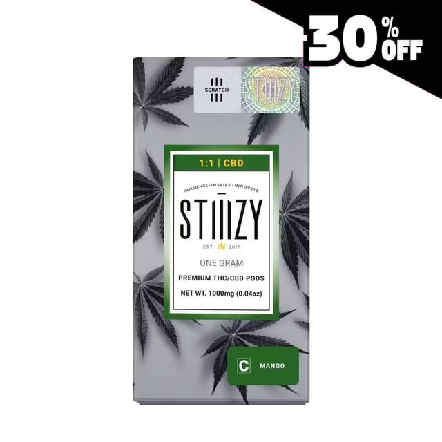 Photograph of product: 1:1 THC:CBD Pod 1g - Mango - 