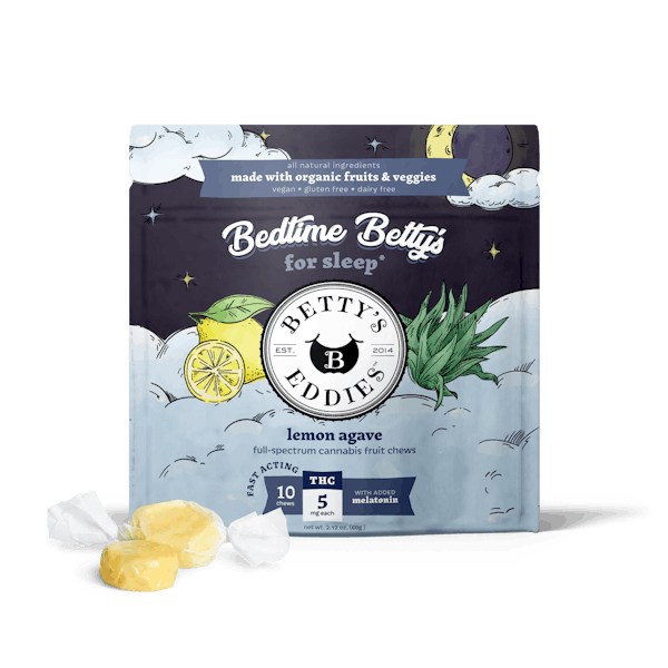 Photograph of product: Bedtime Betty's Lemon Agave Chews with Melatonin | TAX INCLUDED