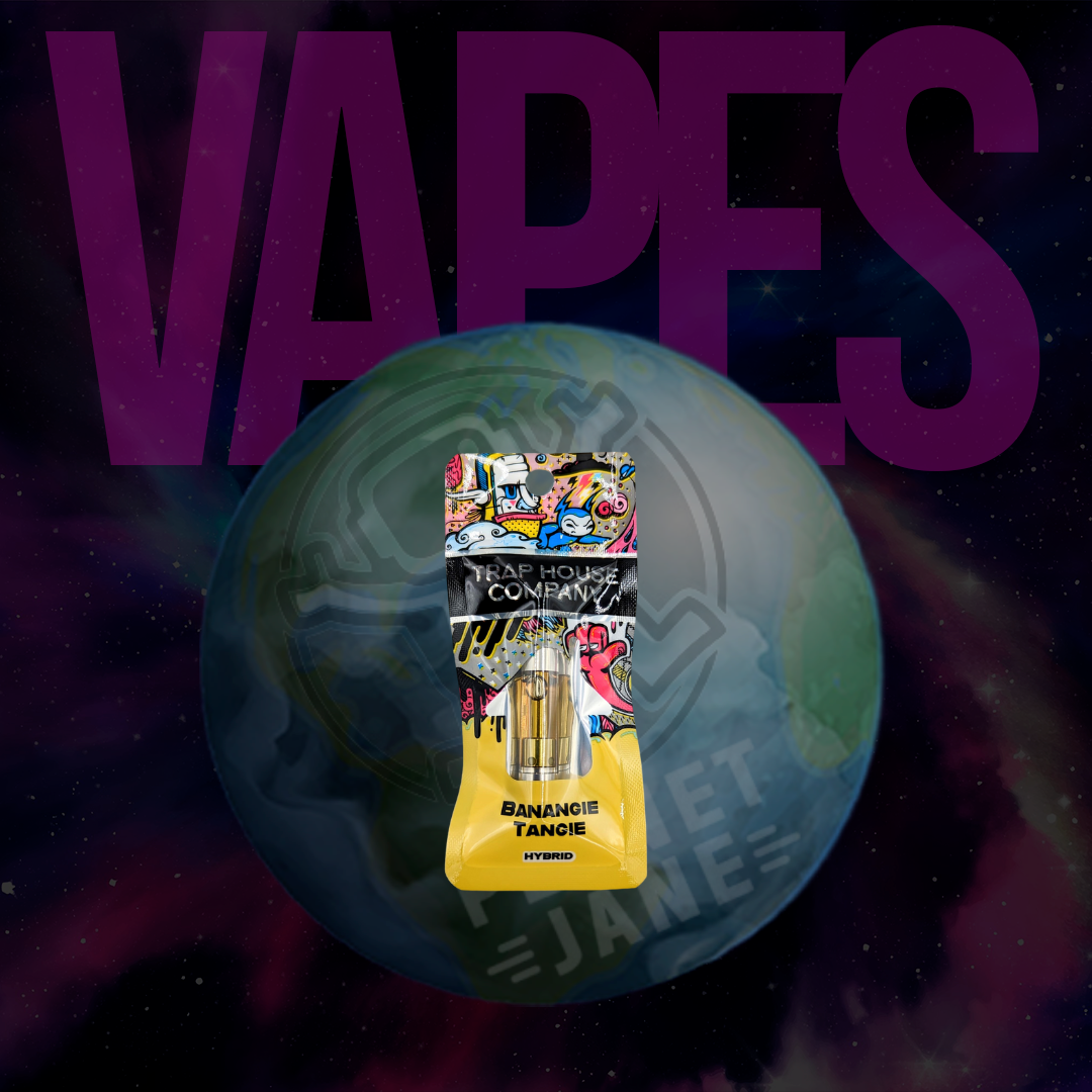 Photograph of product: Trap House Company - 1g Cart - Banangie Tangie Hybrid