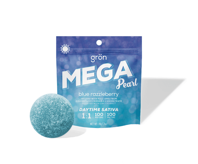 Photograph of product: Gummy | Blue Razzleberry | 1:1 TH-oui/CBG | 100mg