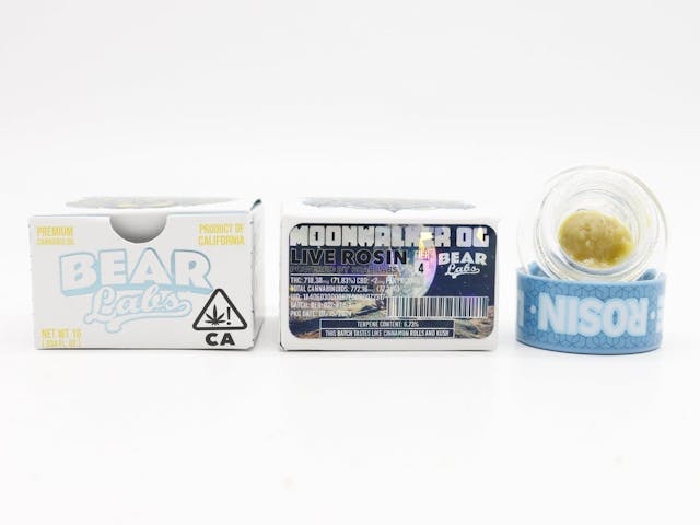 Photograph of product: 1G Cold Cure Rosin Moonwalker Og (T4) - Moonwalker Og