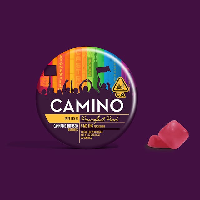 Photograph of product: Camino Pride Passion Punch Gummies *Limited Edition* - 