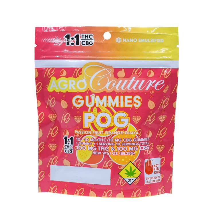 Photograph of product: 1:1 TH-oui/CBG POG 10X20MG Gummy (Agro)