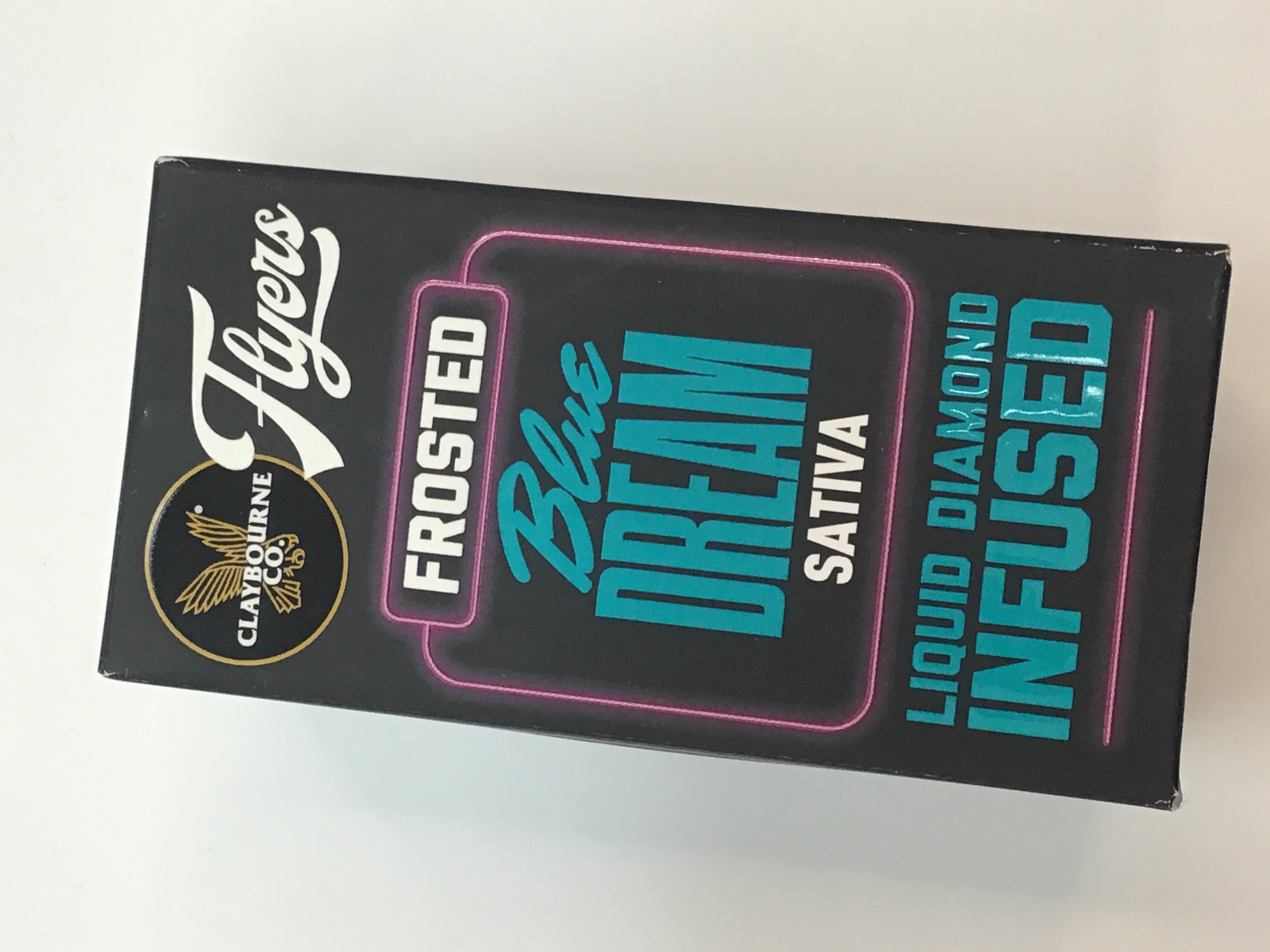 Photograph of product: CLAYBOURNE CO. - FLYERS FROSTED - INFUSED PREROLL - 5 PACK - Oui'd - BLUE DREAM