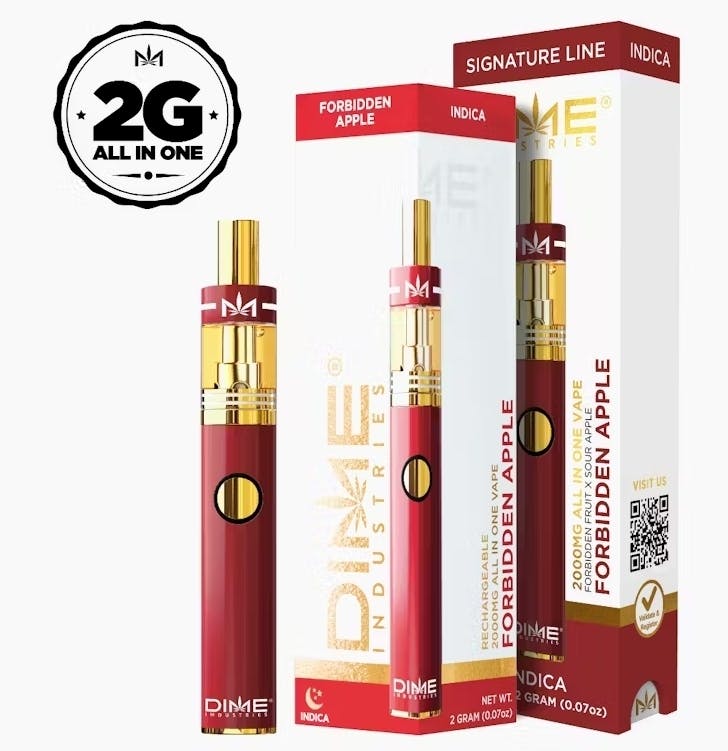 Photograph of product: DIME - 2g Disposable - Forbidden Apple