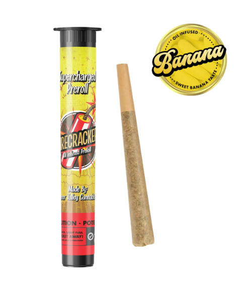 Photograph of product: Banana Candy Infused Pre-Roll | 1g - Firecracker