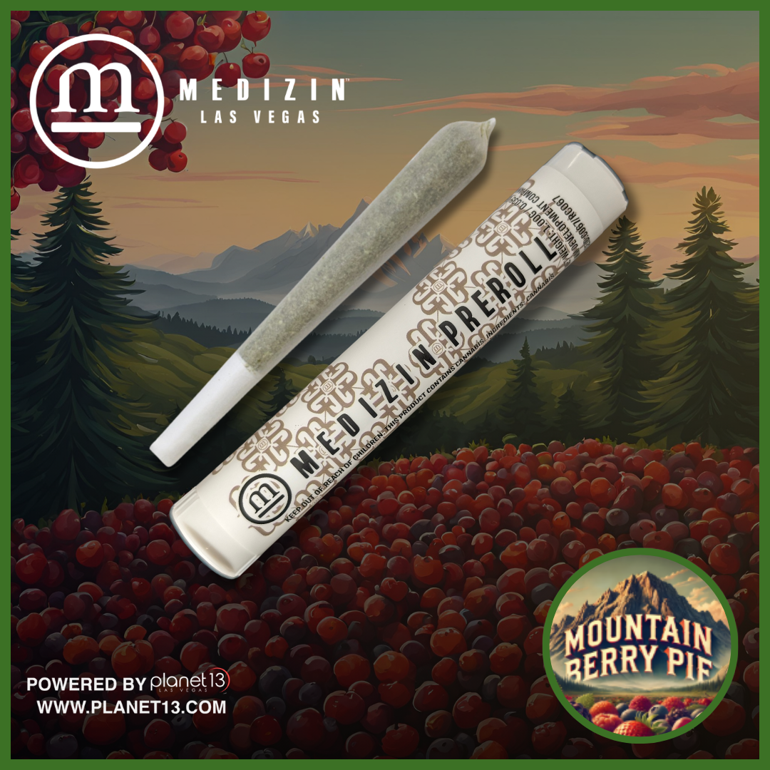 Photograph of product: Medizin Mountain Berry Pie 1g Preroll