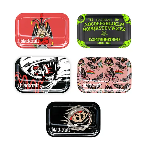 Photograph of product: BLACKCRAFT - 10.6" x 6.3" Rolling Tray, Assorted Styles