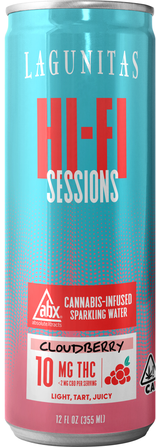 Photograph of product: Lagunitas Hi Fi Sessions - 10mg - 12oz Can - Cloudberry