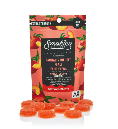 Photograph of product: 400mg Mango Gummies Sweet - Smokiez