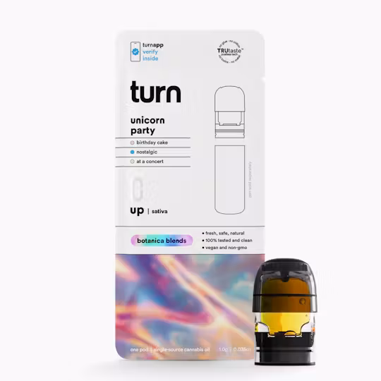 Photograph of product: Turn | Unicorn Party | Botanica Blends | 1g POD