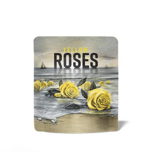 Photograph of product: Cookies Mylar Bag | Yellow Roses - 7g