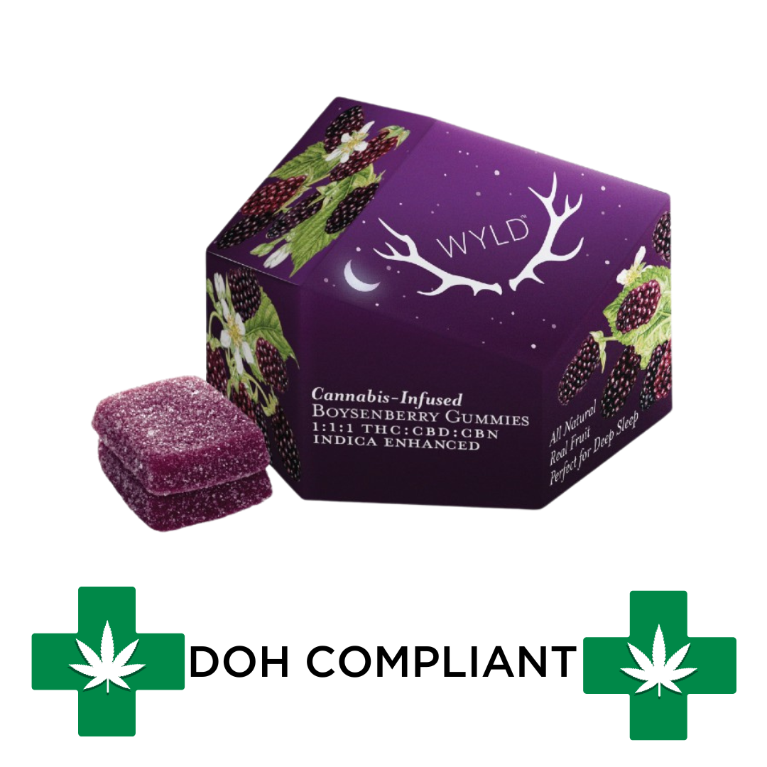 Photograph of product: DOH | Boysenberry 1:1:1 CBD/CBN Gummies | 10pk