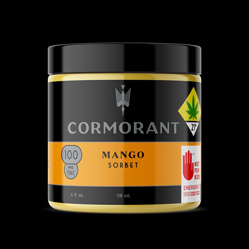 Photograph of product: Mango 1:1 CBD Sorbet | 4oz