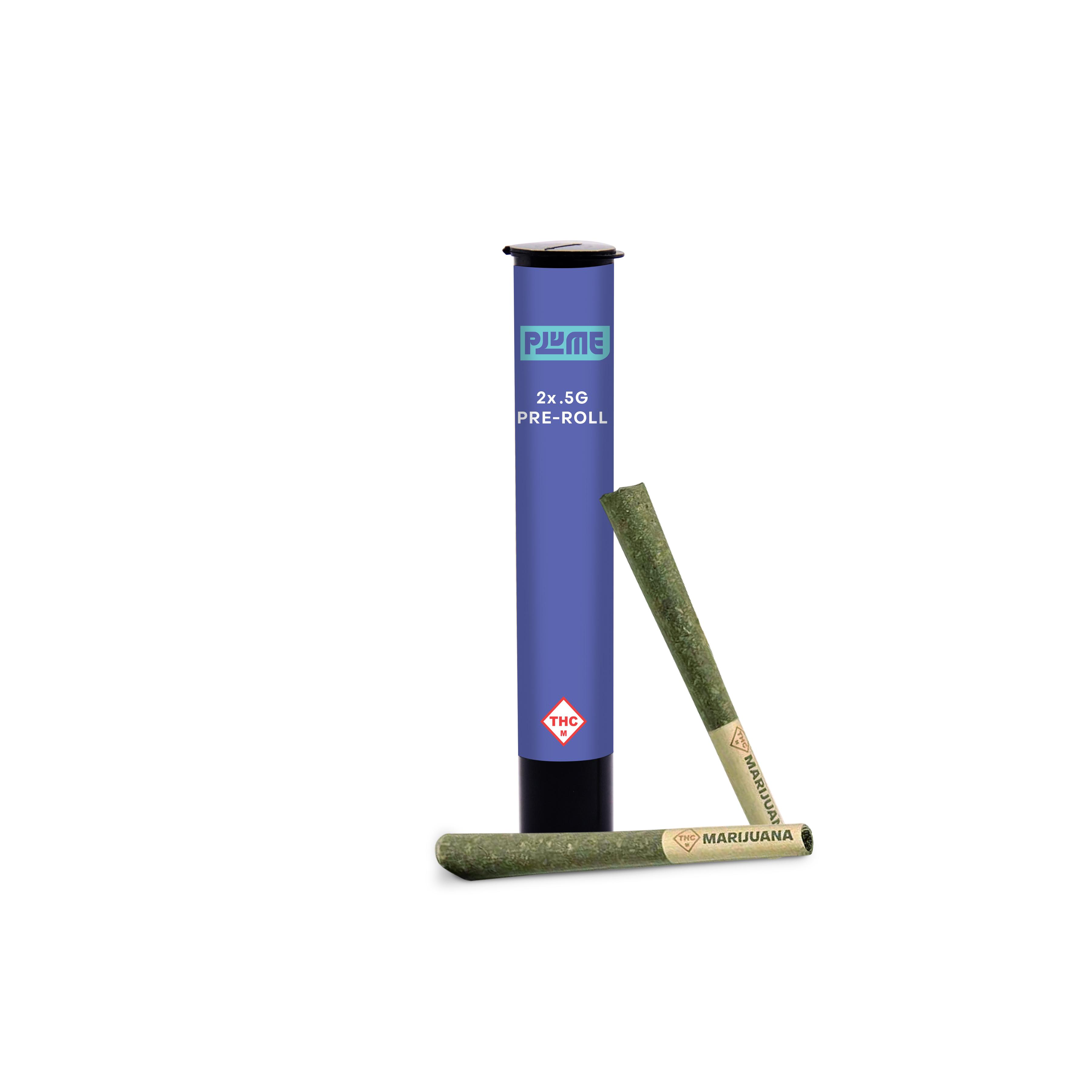 Photograph of product: Pineapple Breeze .5g 2pk Infused Pre-Roll - Plume