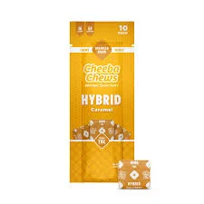 Photograph of product: Cheeba | Taffy 10PK | OG Carmel | Hybrid | 100mg