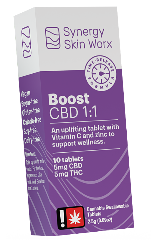 Photograph of product: Boost CBD:TH-oui 1:1 Tablets
