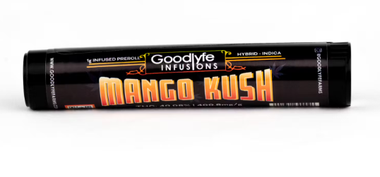 Photograph of product: Goodlyfe | Mango Kush | Infused Pre-Roll | 1g