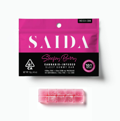 Photograph of product: Sleepy Berry 10:1 Gummy Bar