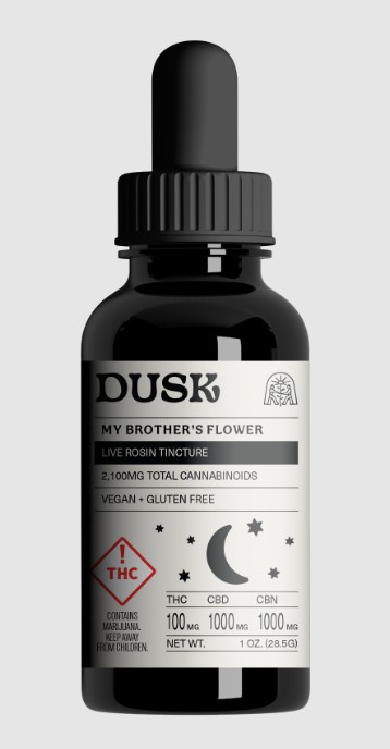 Photograph of product: My Brother's Flower | 100mg Dusk Rosin Tincture
