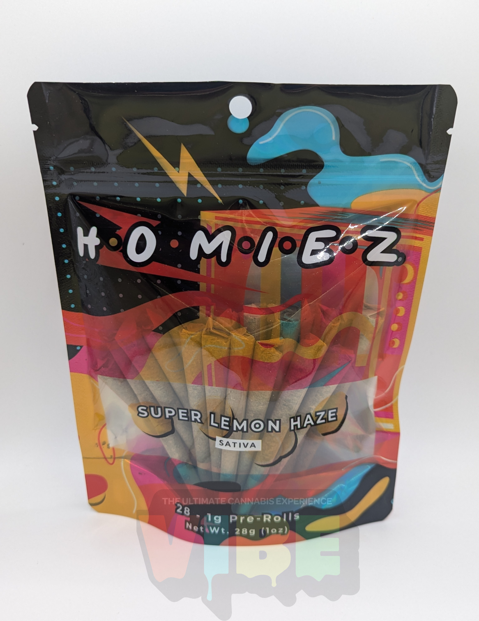 Photograph of product: Homiez | Super Lemon Haze | 1g-28pk (28g) Pre-Rolls | REC