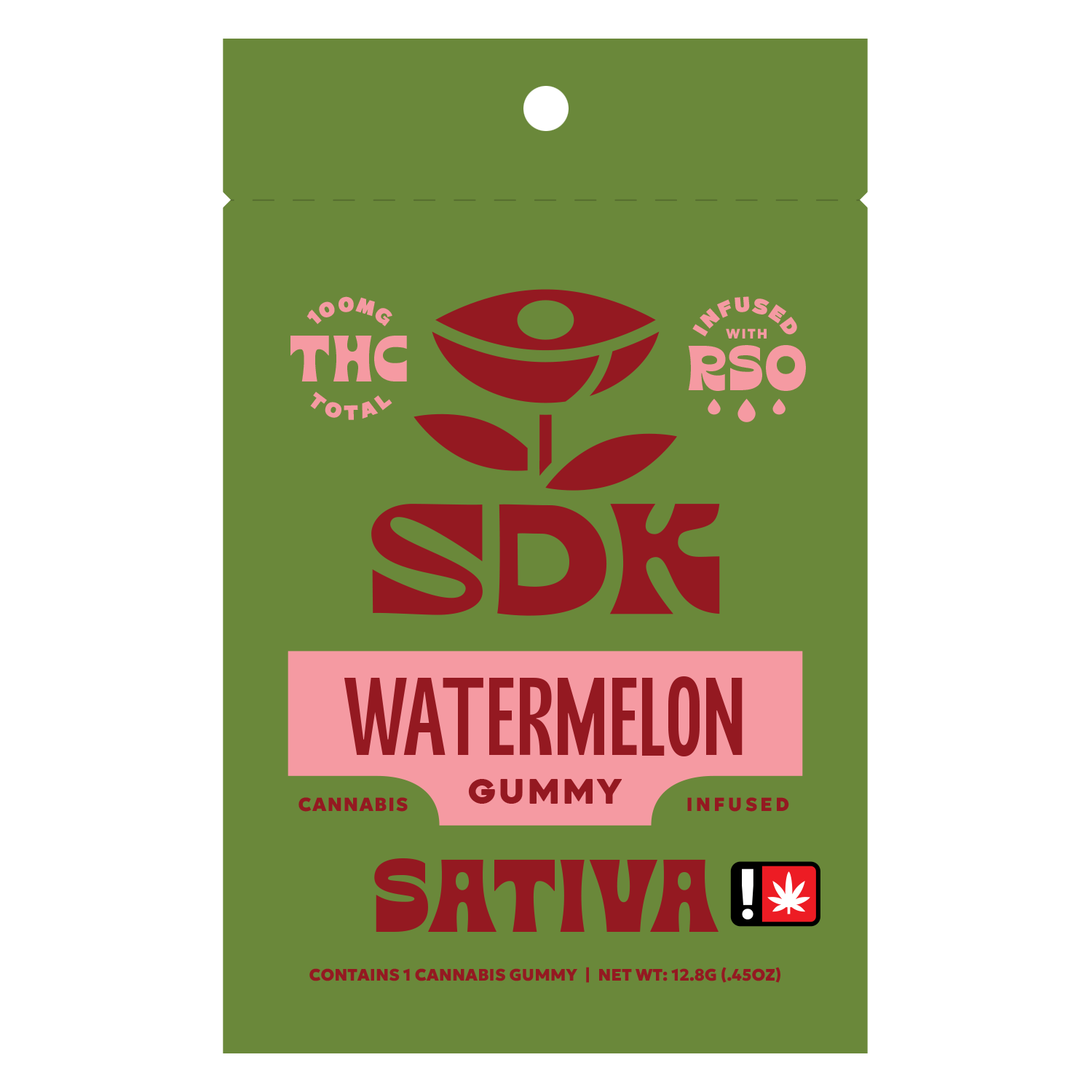Photograph of product: SDK // Watermelon Gummy 100mg