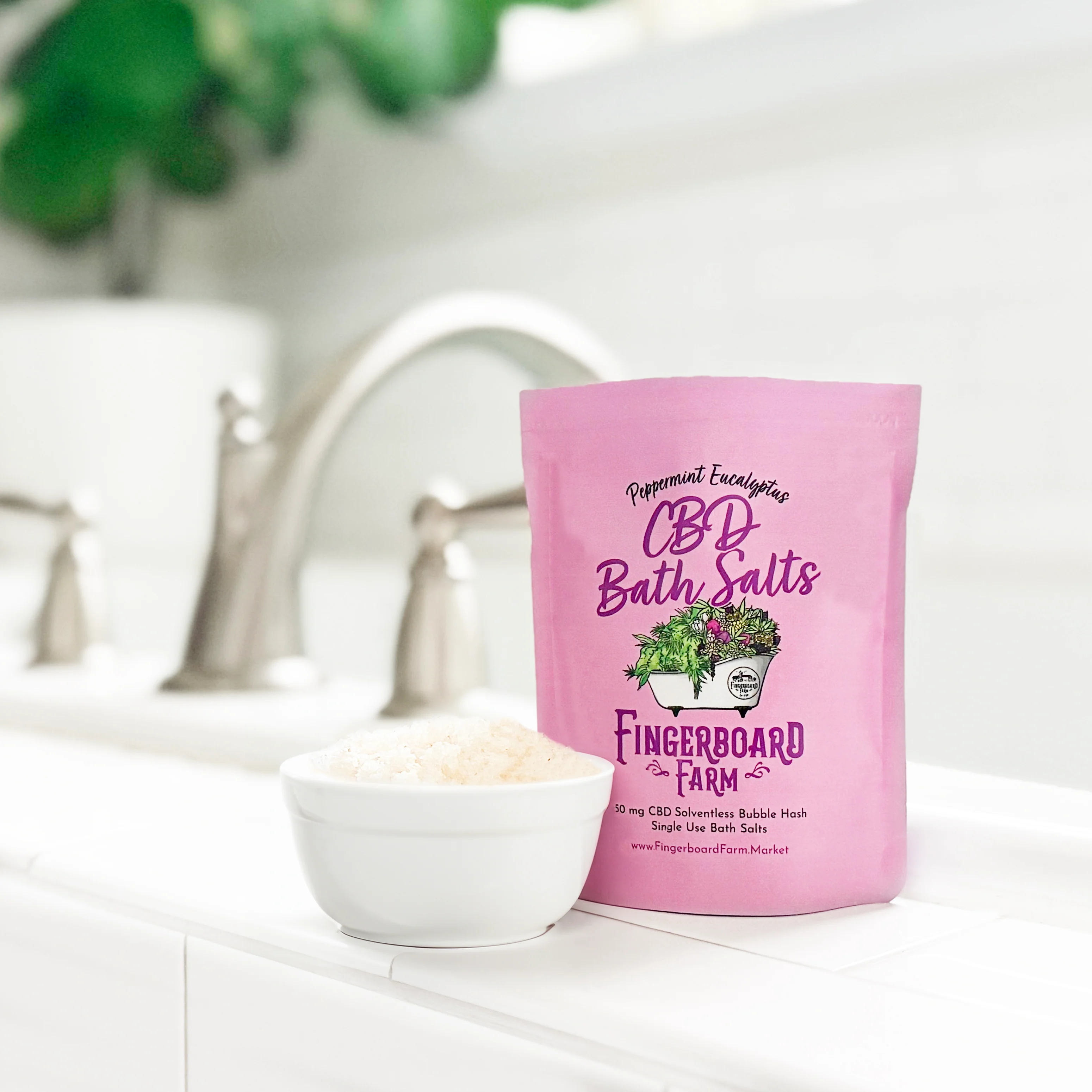 Photograph of product: CBD Bath Soak - Peppermint Eucalyptus | 50mg