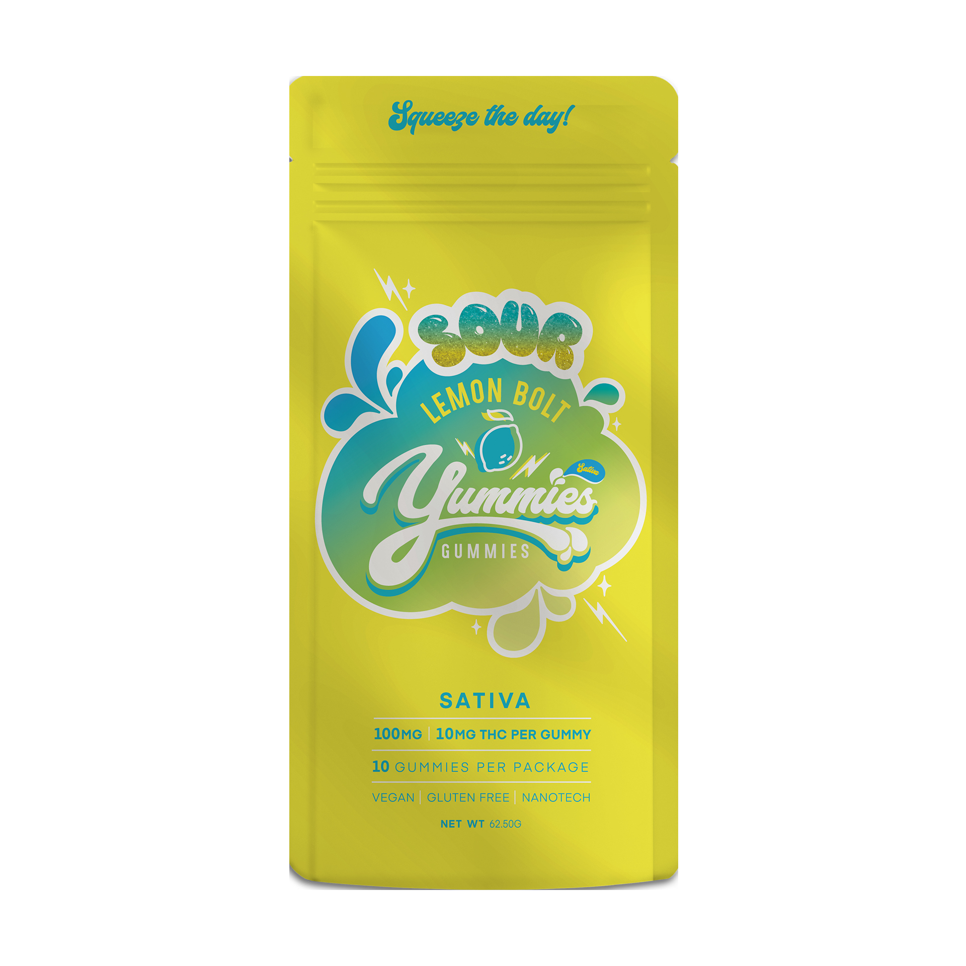 Photograph of product: Gummies - Sour Lemon Bolt (S)