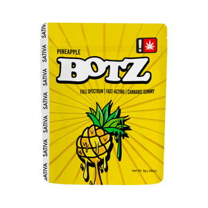 Photograph of product: Botz Oui'd Pineapple Gummy 100mg