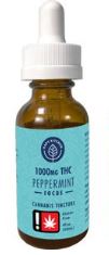 Photograph of product: Flavored Tincture | Peppermint | 1:1 TH-oui:CBG | 500mg | 1fl oz