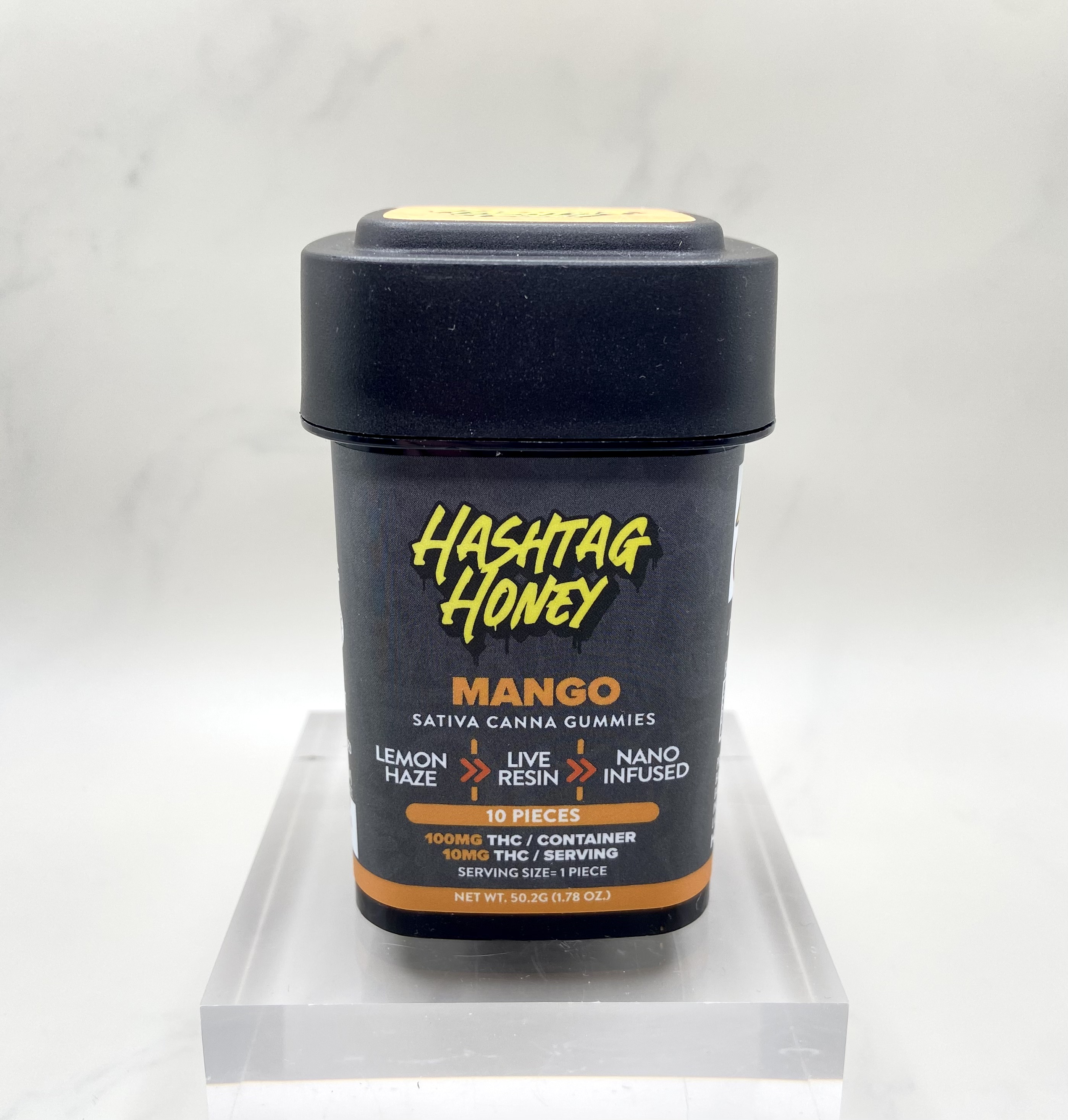 Photograph of product: au chocolattag Honey - Mango Gummies - 10mg 10pk