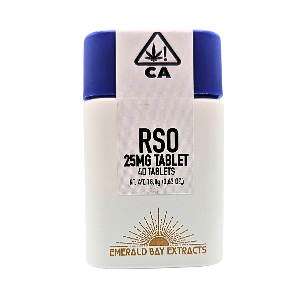 Photograph of product: Emerald Bay Extracts Tablets 25mg (1000mg) - Gush Mintz (I)