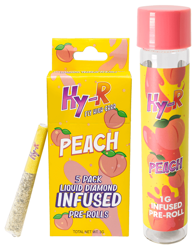 Photograph of product: Hy-R | Peach | 5-Pack Infused